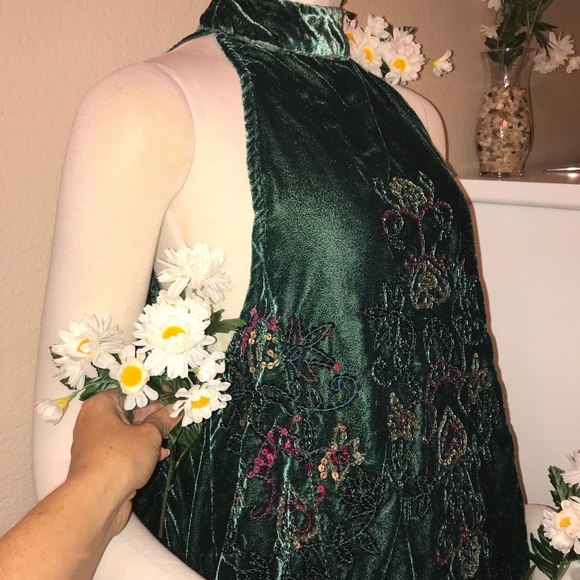 Free People Velvet Sequined Swing Dress - Picture 4 of 6